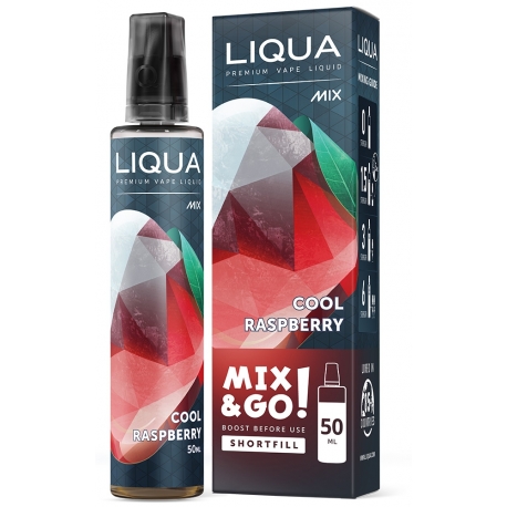 E-liquide LIQUA 50 ml Mix & Go Cool Raspberry / Framboise Glacée - LIQUA